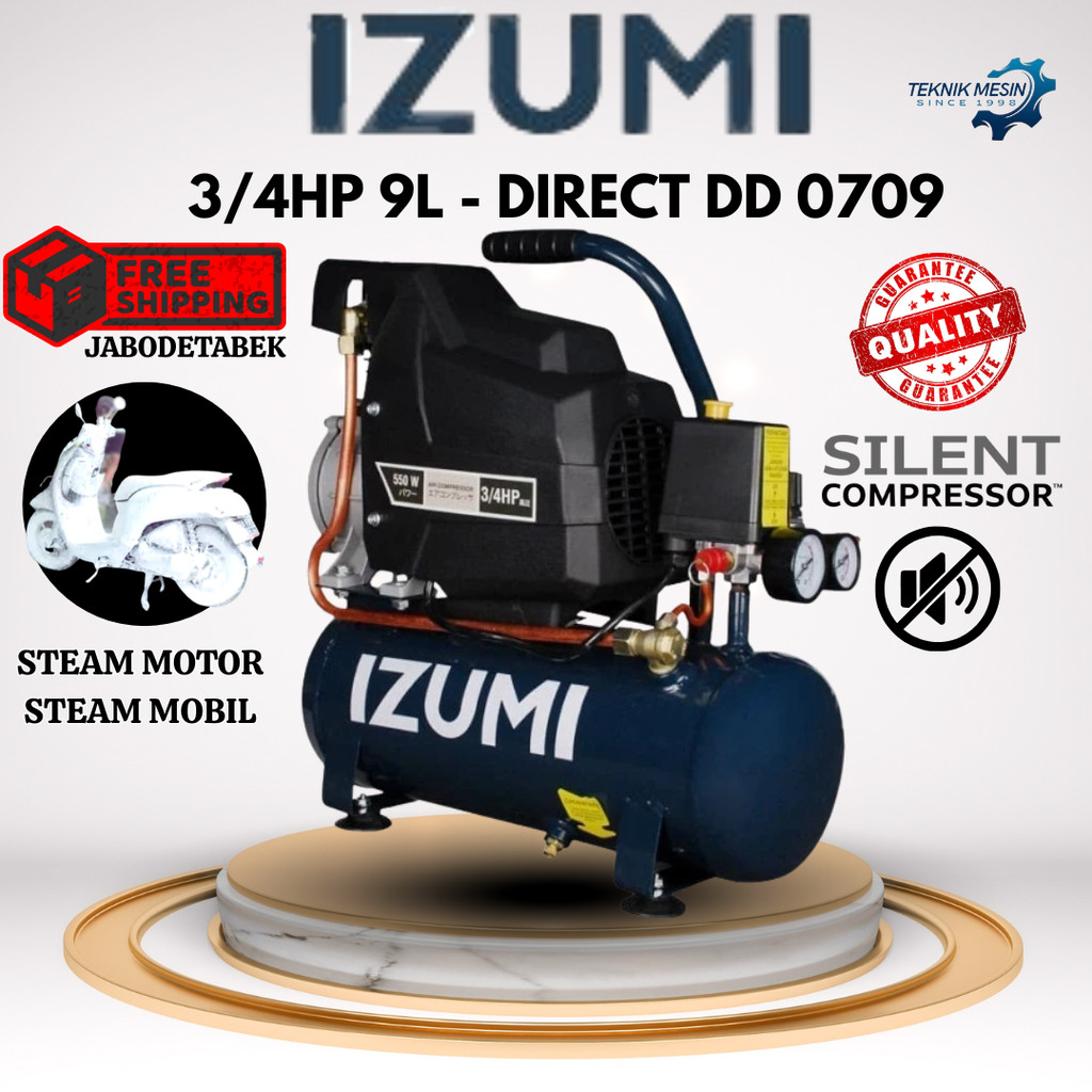 COMPRESSOR IZUMI NLG 3/4HP OL 40M/ KOMPRESOR 220V/ KOMPRESOR 1 PHASE/ KOMPRESOR STEAM MOTOR/ KOMPRES