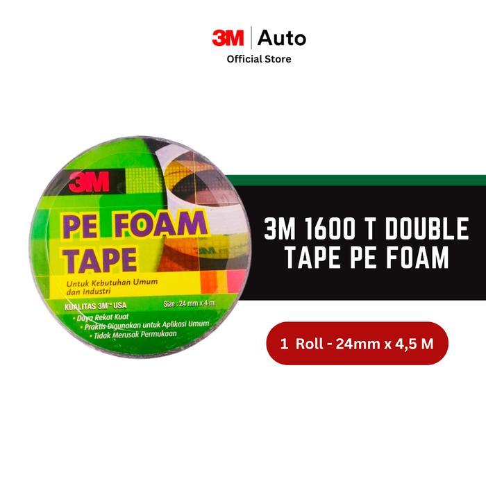 [] 3M 1600 T Double Tape PE Foam tebal: 1.0 mm, size 24 mm x 4m