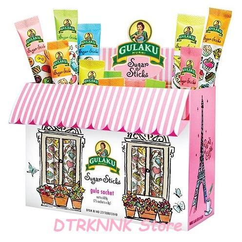 Gulaku Sugar Sticks Gula Stik 75 Sachet @ 8Gr ( Paris / Bali )