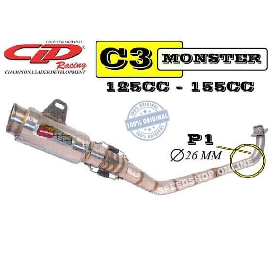 Knalpot Jupiter Vega Original Cld C3 Monster 155Cc