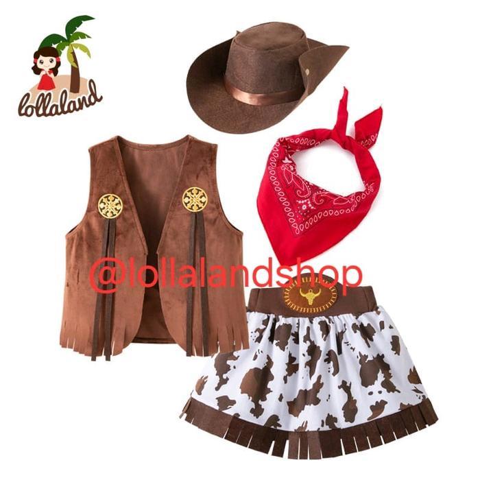 Kostum Koboi Anak Perempuan Cowgirl Costume Kostum