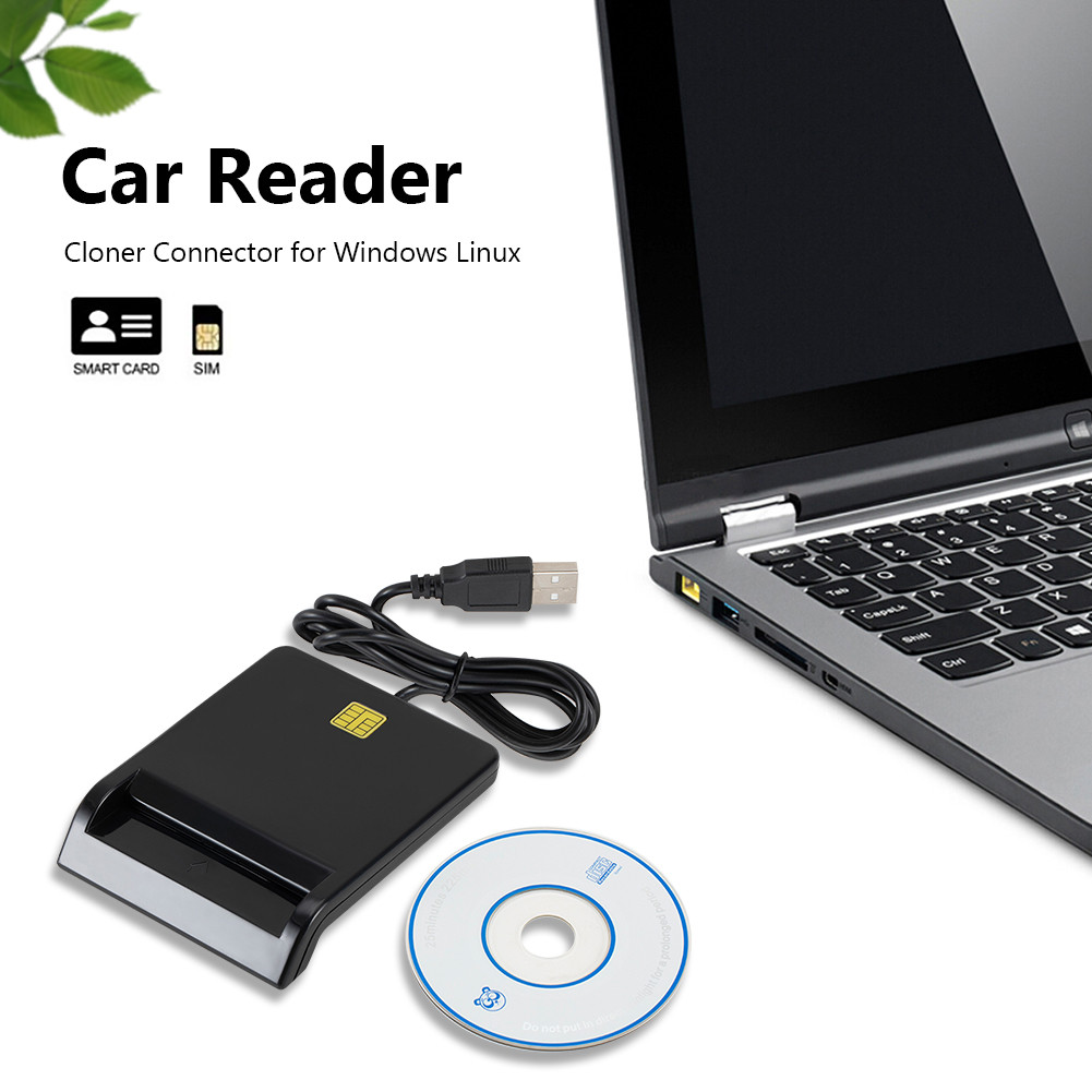 Multi-function Portable USB 2.0 Intelligent Card Reader Affordable Easy Use for DNIE ATM CAC IC ID