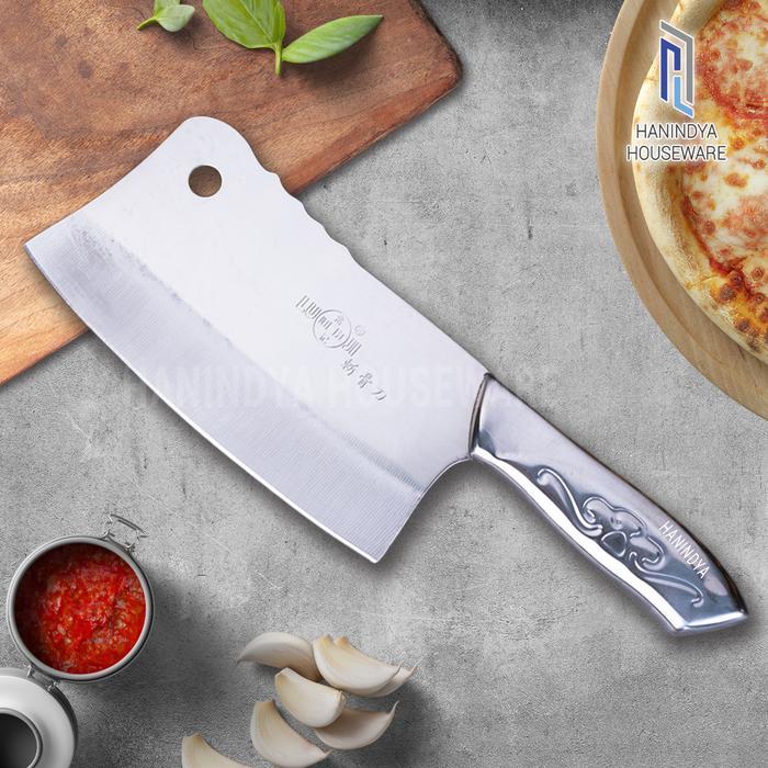 PISAU STAINLESS STEEL LUJI B018 PISAU DAGING CLEAVER CHINESE CHEF KNIFE