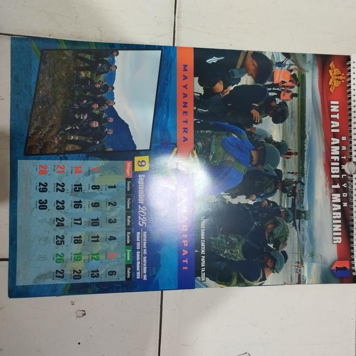 KALENDER DINDING TAIFIB MARINIR TNI AL 2025