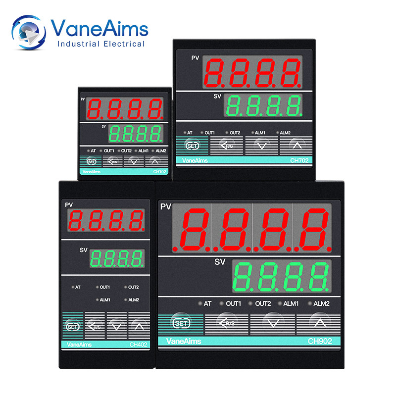 Digital PID Temperature Controller CH402 CH102 CH702 CH902 Relay/SSR Dual Output Thermostat