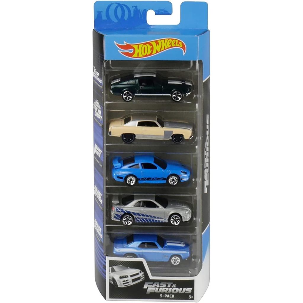 Hot Wheels Fast and Furious 5 Pack Vehicles