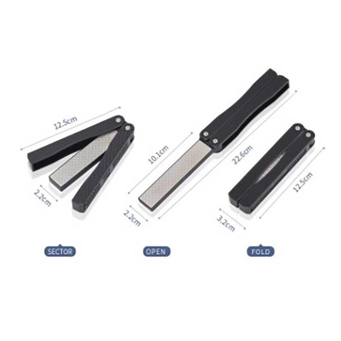 Batu Pengasah Pisau Model Lipat Dmd Diamond Knife Sharpener Non Slip Dapur Terlaris