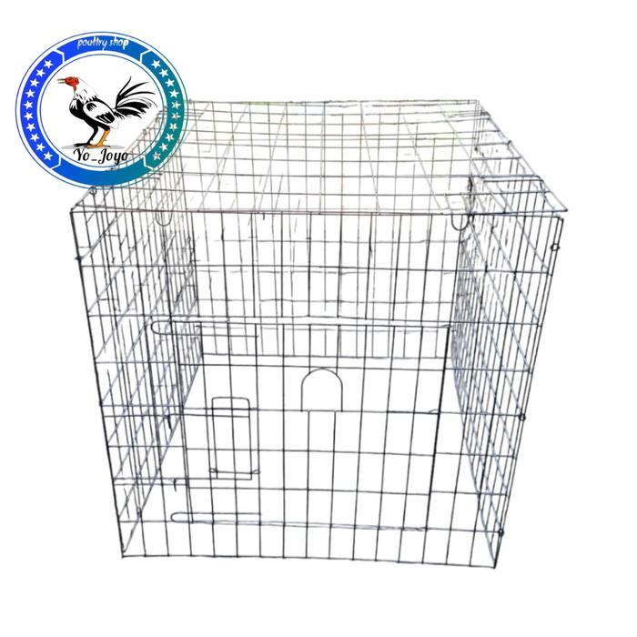 Kandang Galvanis / kurungan ayam galvanis KOTAK 80x80x80 CM