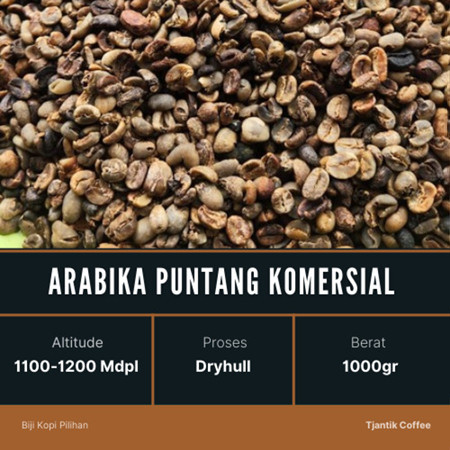 green Bean biji kopi Komersil Puntang  - 1 kg