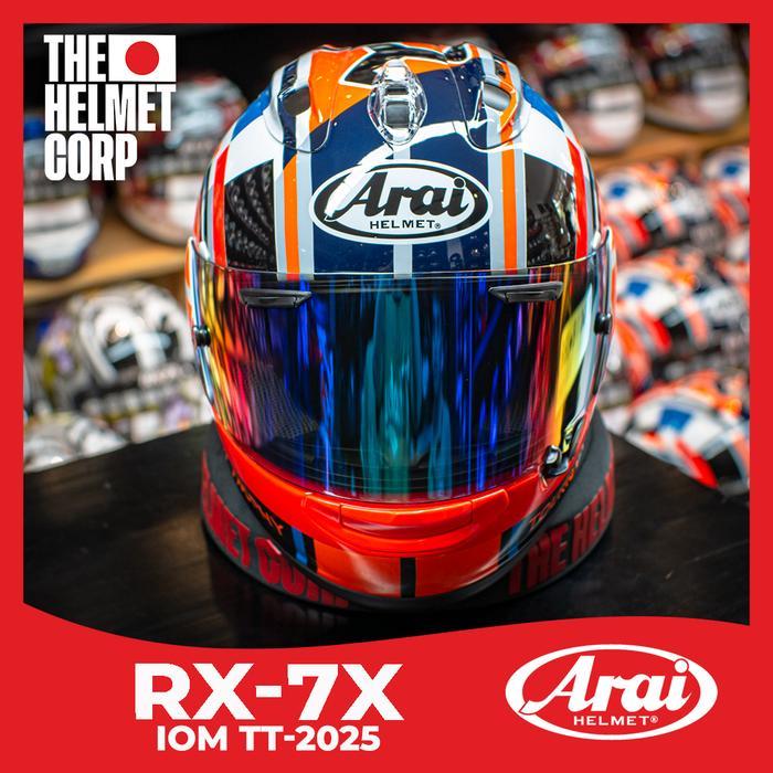 Arai Rx7X Iom Tt 2025 Limited Edition Full Face Helmet Island Of Man Tt 2025 Original Helm Arai
