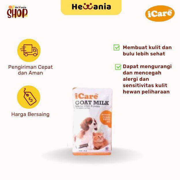 iCare Goat Milk 1 BOX isi 10 pcs - Susu Kucing Anjing