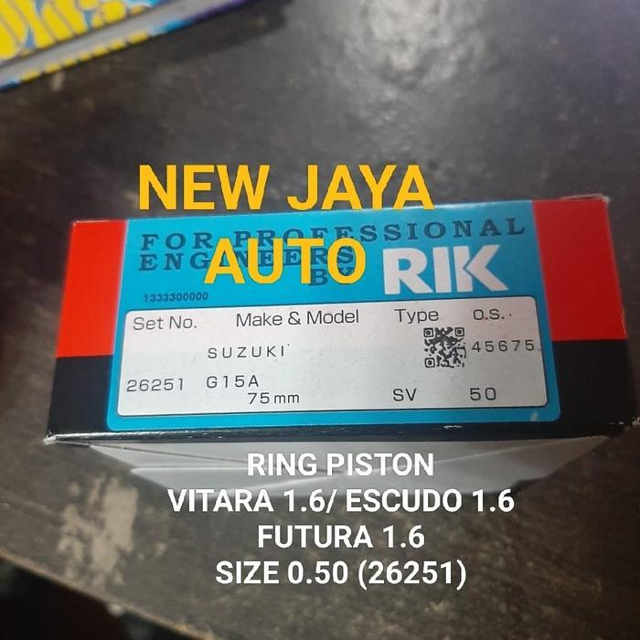 Ring Piston Seher Vitara 1.6 Escudo 1.6Cc Futura 1.6Cc Size 0.50 1Set