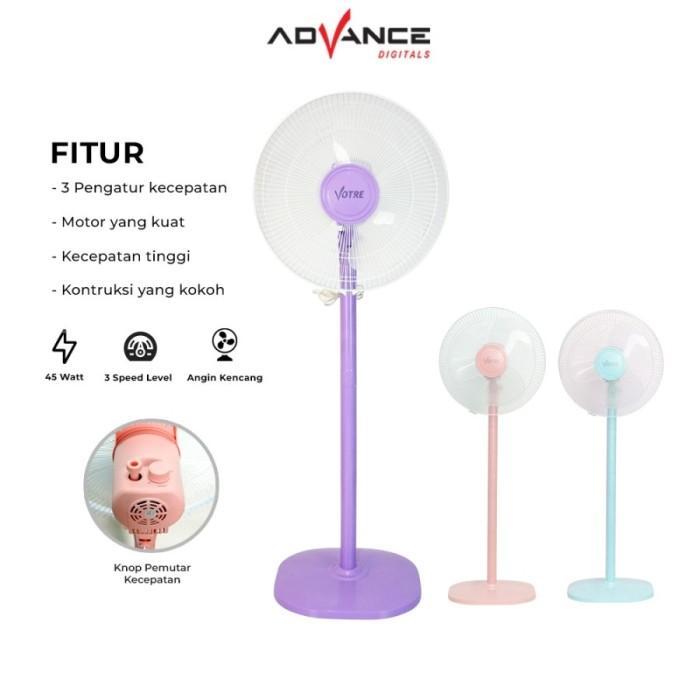 HRG DISKON Kipas Angin ADVANCE VT-1605 / VT1605 Kipas Angin Berdiri