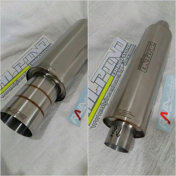 muffler alpino F03 panjang + resonator alpino manual