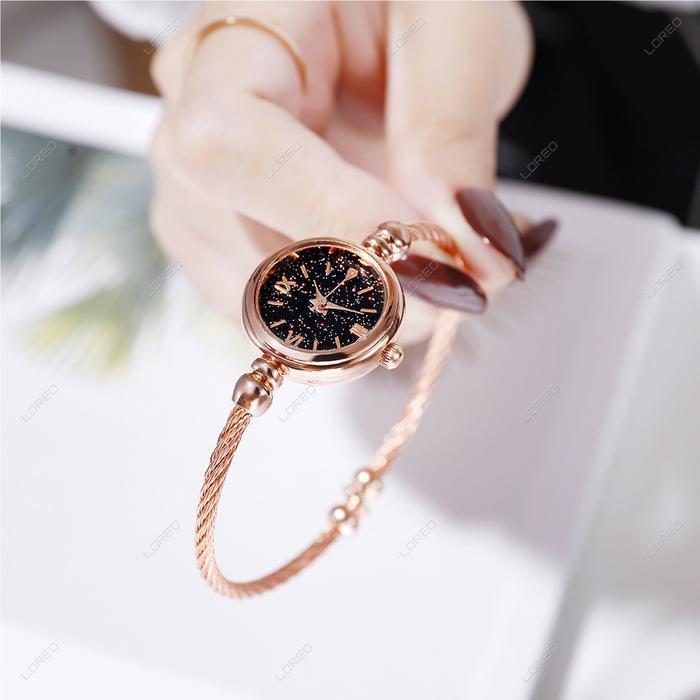 Loreo - Jam Tangan Wanita Adjustable Model Gelang / Jam Tangan Wanita Kecil