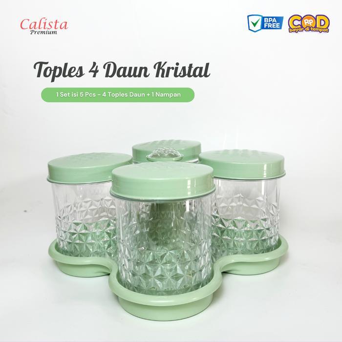 [CALISTA] Toples 4 Daun Toples Bening Nampan