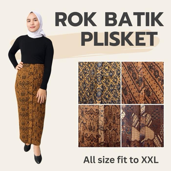 Kain Kebaya / Rok Plisket Batik / Rok Kebaya