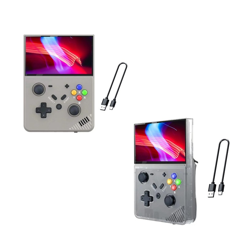 DISKON FULL-R43 PRO Handheld Game Console 64G 4.3 Inch 3D Home 4K HD M18 Retro Game Console Linux Sy