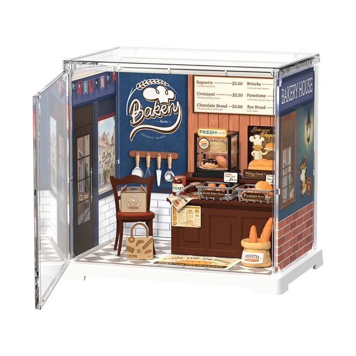 Robotime Rolife Butter Bakery House Diy Miniature House Dws03B