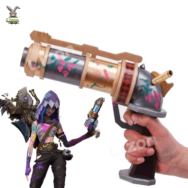 Anime Arcane Jinx Cosplay Gun Lol The Loose Cannon Cosplay Pro Weapons Lol Poer Cosplay Guns Eva Pvc