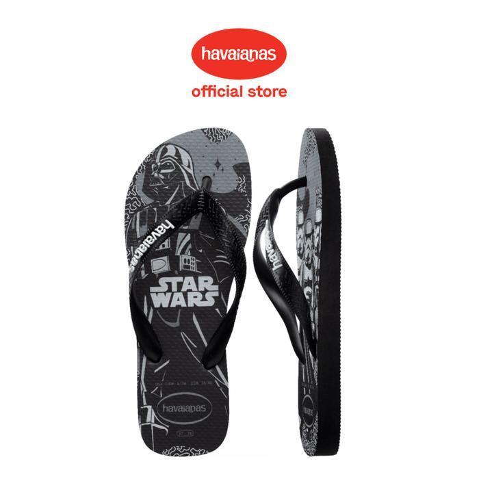 HAVAIANAS STAR WARS BLACK/BLACK/WHITE - SANDAL PRIA