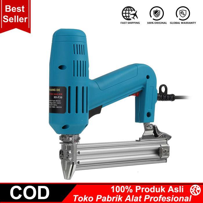 TERLARIS Mesin Alat Paku Tembak Listrik Modern F30 / Gun Nailer Staples