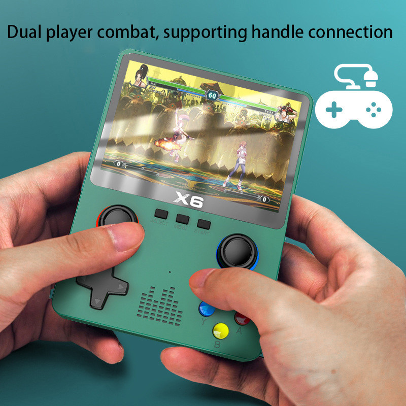 X6 Game Console HD PSP Handheld Game Console Dual Joystick GBA Arcade Simulator Dual Player Battle B