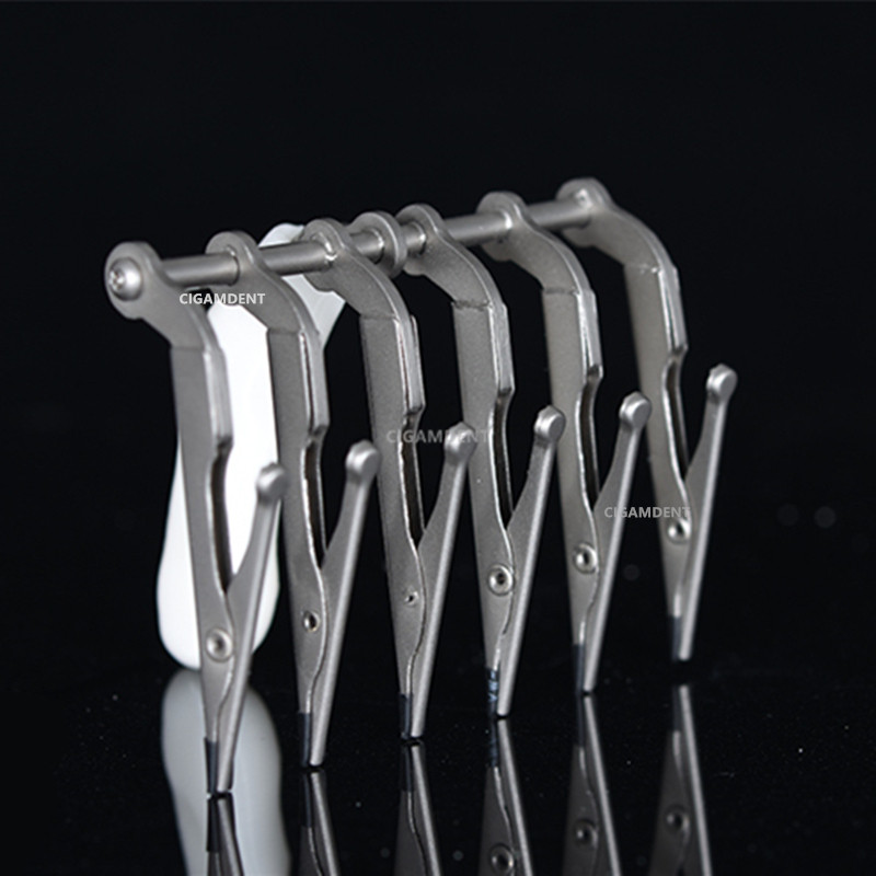 Dental Veneers Glazing Clip Porcelain Teeth Veneers Glaze Holder Temporary Crowns Clamp Denture