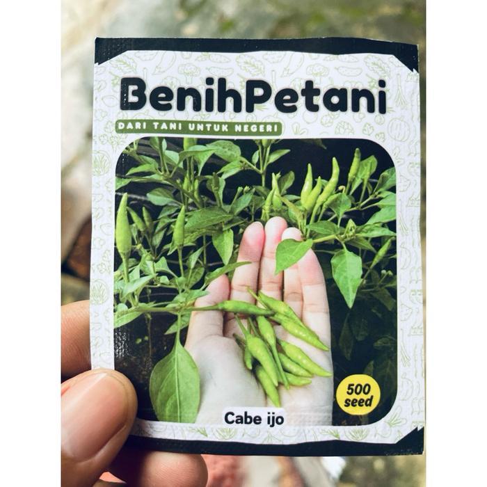 500 Benih cabe ijo cabe setan hijau Cabai lalap sangat pedas