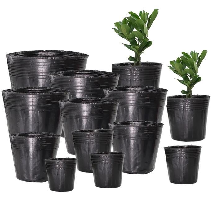 10 pcs POLYPOT TANAMAN 25X25 POT SEMAI BIBIT POLYBAG PLASTIK poly pot buah bunga