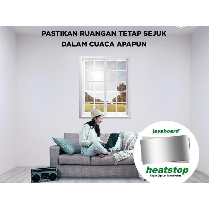 Gipsum Heatstop 9mm / Gypsum Heatstop / Gipsum Anti Panas / Jaya Board Gratis Ongkir