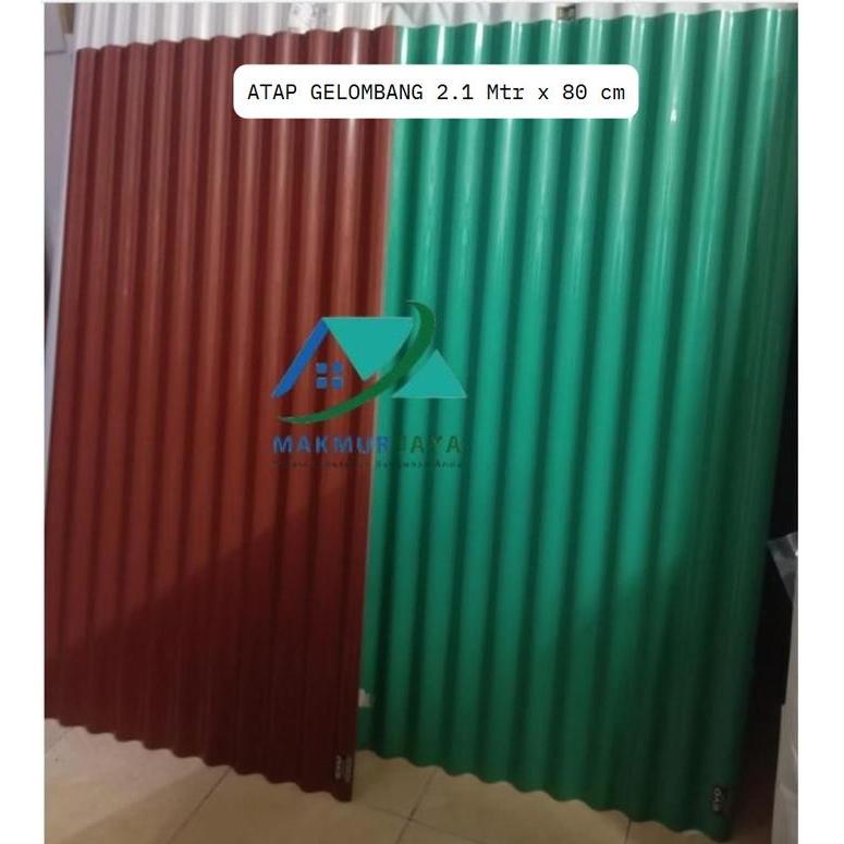 Atap gelombang PP multigreen 2.1 / ECO multiroof atap plastik tebal warna Gratis Ongkir