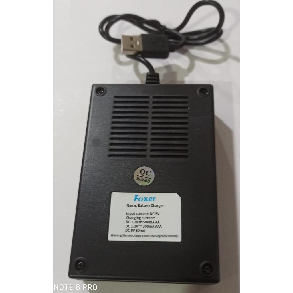 Charger Cager Cas Foxer Baterai Aa A2 , Aaa A3 Rechargeable