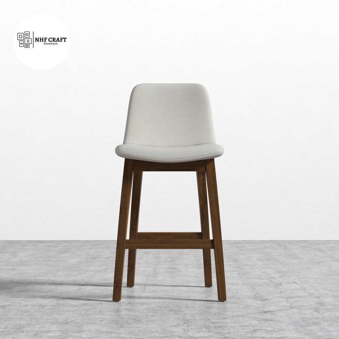 kursi bar minimalis modern jati / bar stool sofa rangka jati minimalis