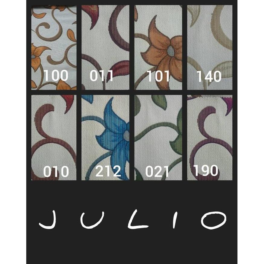 Kain Sofa / Kursi Ateja Motif Kembang Bunga Warna - Julio