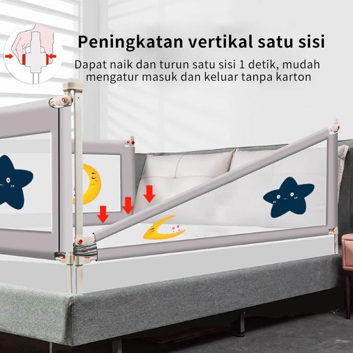 TERLARIS Pagar pengaman tempat tidur bayi/pagar pengaman tempat tidur anak/pagar pengaman bayi