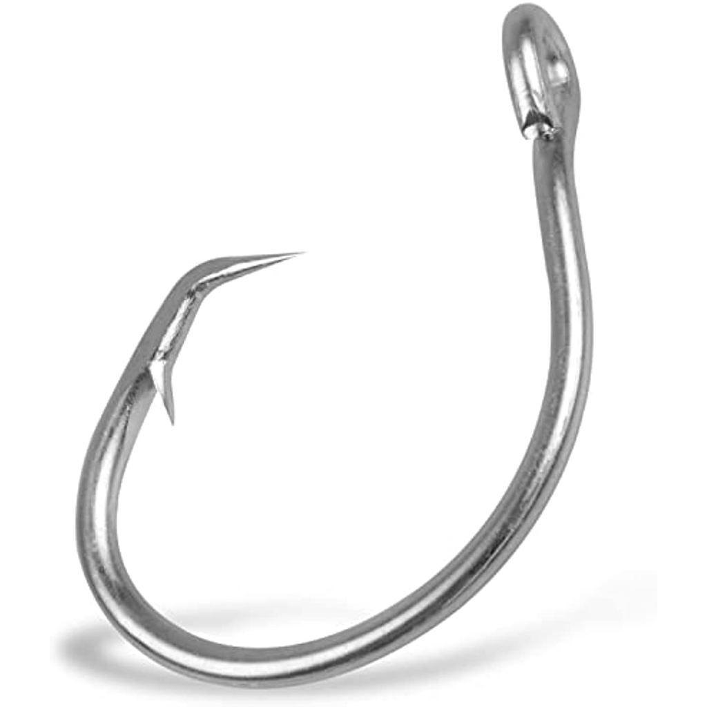 50PCS Circle Hooks Stainless Steel Fishing Hooks Saltwater 3X Strong Big Game Fish Hooks for Catfish