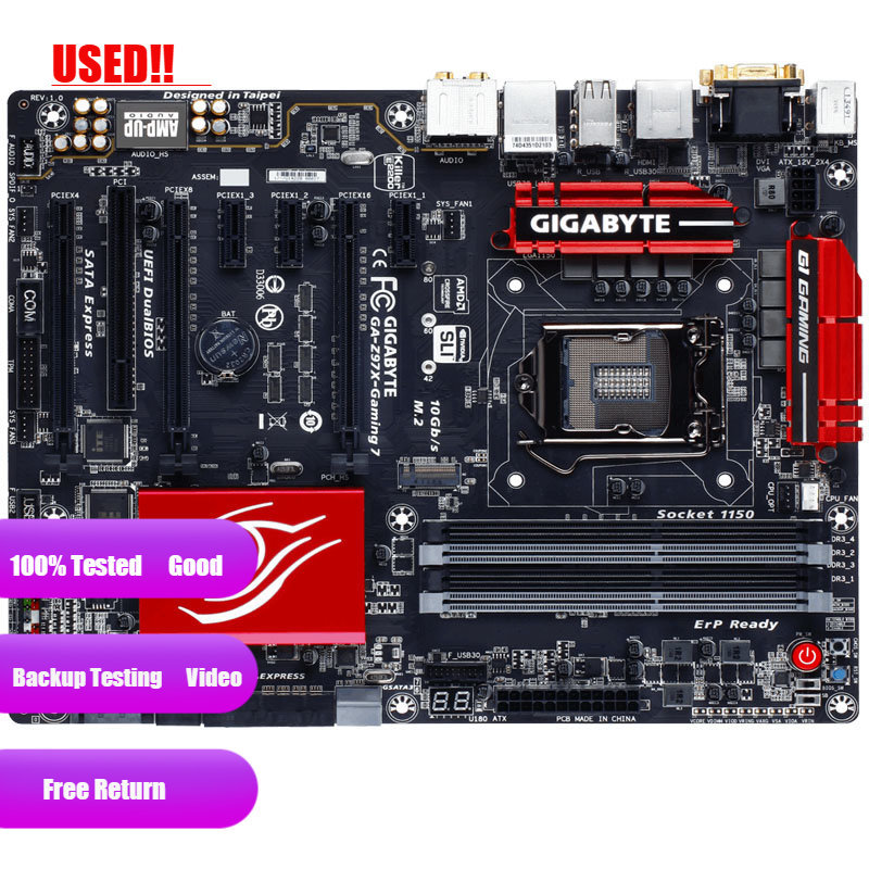 Gigabyte Z97X GAMING 7 Computer USB3.0 SATAIII Motherboard LGA 1150 DDR3 Z97 Desktop Mainboard