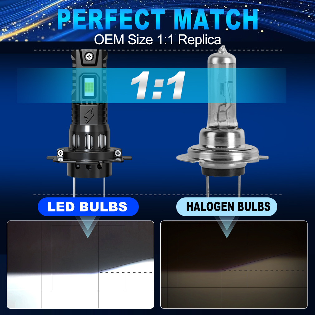 TOAUTO H4 LED Light 100W 20000LM 9005 9006 H11 H7 LED Headlight Canbus 36 CSP Car High Close Lamps