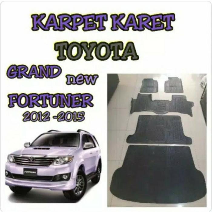 Karpet Karet Alas Lantai Mobil Grand New Fortuner 2012 - 2015