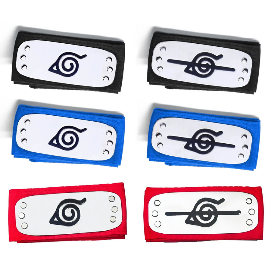 Bandai Headband Cosplay Anime Akatsuki Kakashi Uchiha Sasuke Headband Logo Cosplay Costume