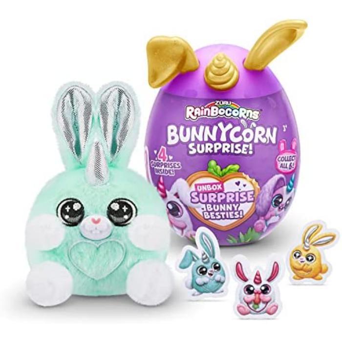 Zuru Boneka Rainbocorns Bunnycorn Kelinci Surprise Plush Dolls