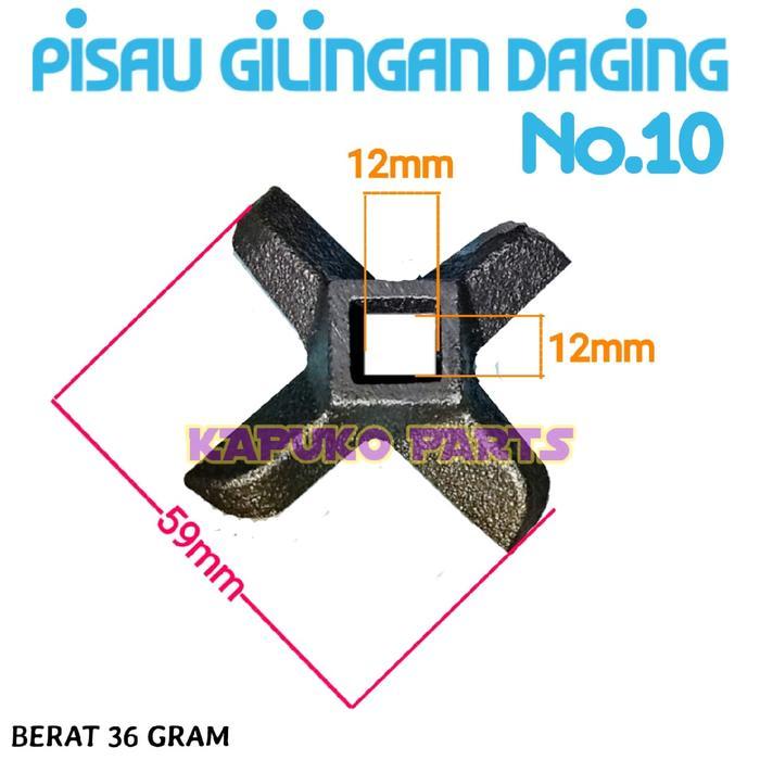 NO.10 PISAU GILINGAN DAGING UNTUK MESIN GILINGAN DAGING Besi Kitchenware