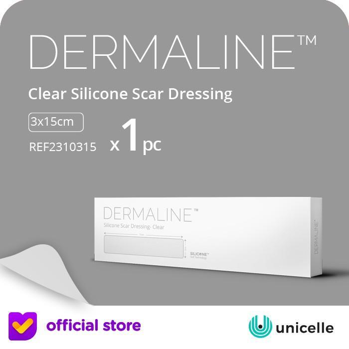 Perawatan Keloid - Dermaline Clear Silicone Scar Sheet -3X17,5Cm