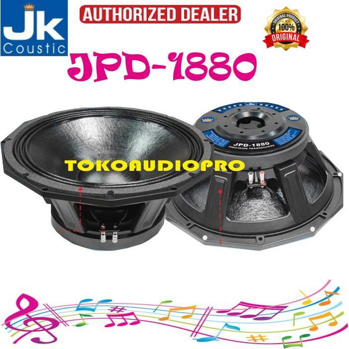 Jk Coustic Jpd1880 18-Inch Component Speaker Jk Coustic Jpd-1880 Speaker Komponen Co