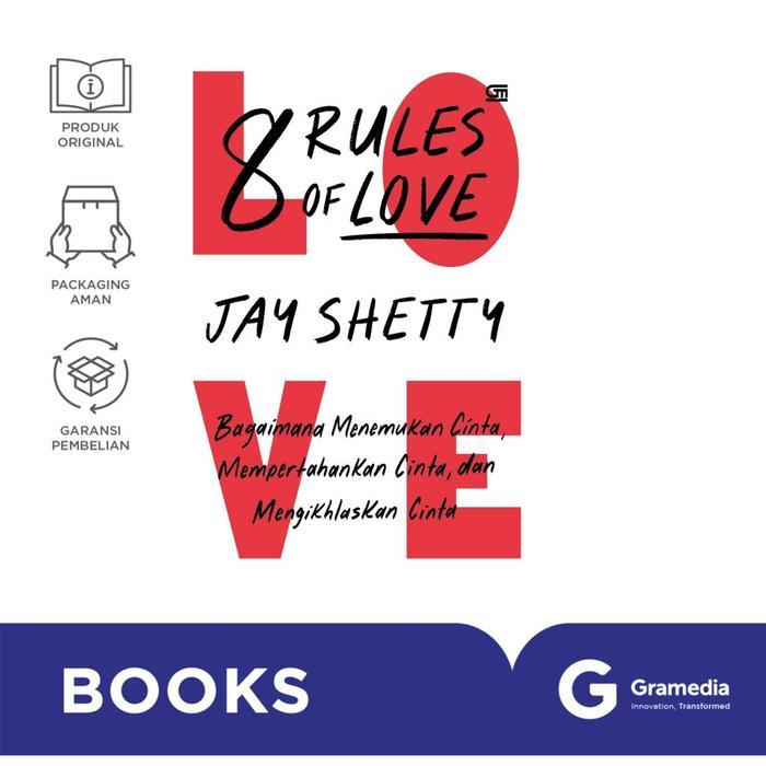 Ready Gramedia Buku Self Help 8 Rules of Love (Jay Shetty)