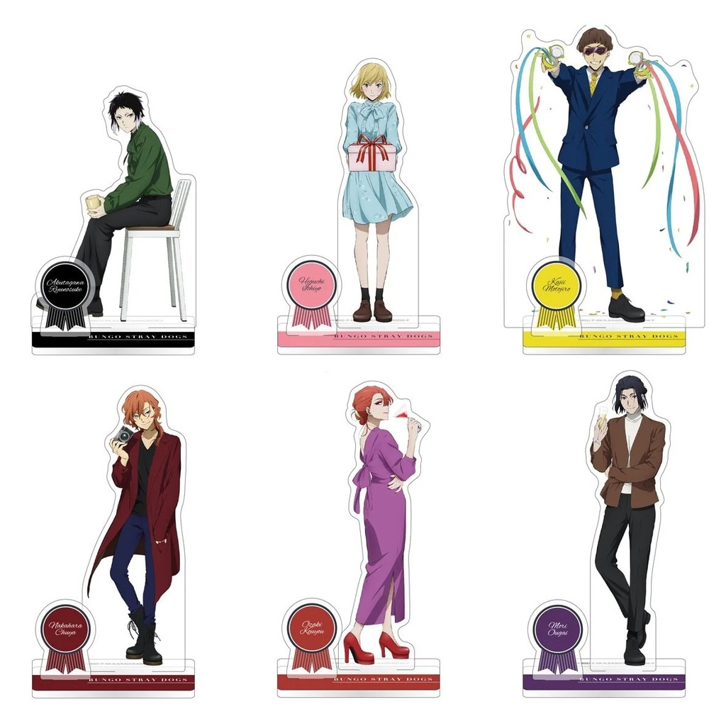 Anime Nakahara Chuuya Higuchi Ichiyou Mori Ougai Acrylic Stand El Cosplay Game Figure Doll For Gift