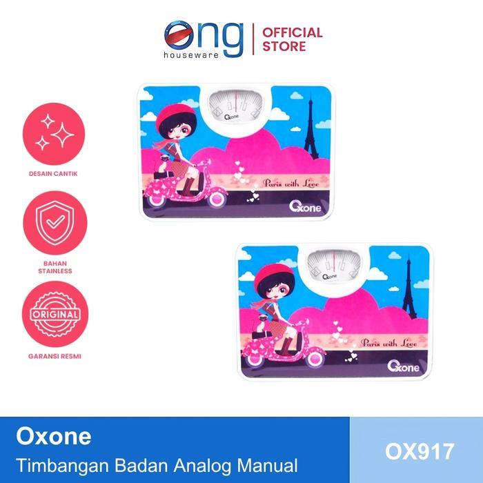 Timbangan Badan Analog Manual Oxone Ox917 Ox 917 Bathroom Scale