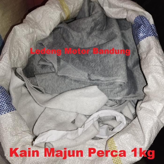 "New" Majun Kain Lap Kaos Katun Perca Ukuran Sedang Tanpa Jahitan 1kg