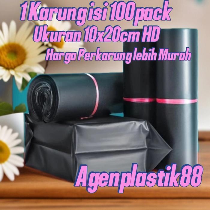 Plastik Packing Olshop Polymailer HD 10x20 Perkarung isi ( 100pack ) Plastik Packing Putih
